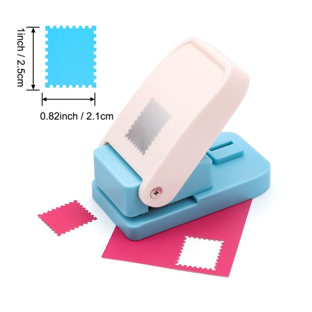 

Mini/Large Rectangular/Square Postage Stamp Punch Handmade Scrapbooking Craft Lever Punch |Fancy Punch, PVC Material, Embossing