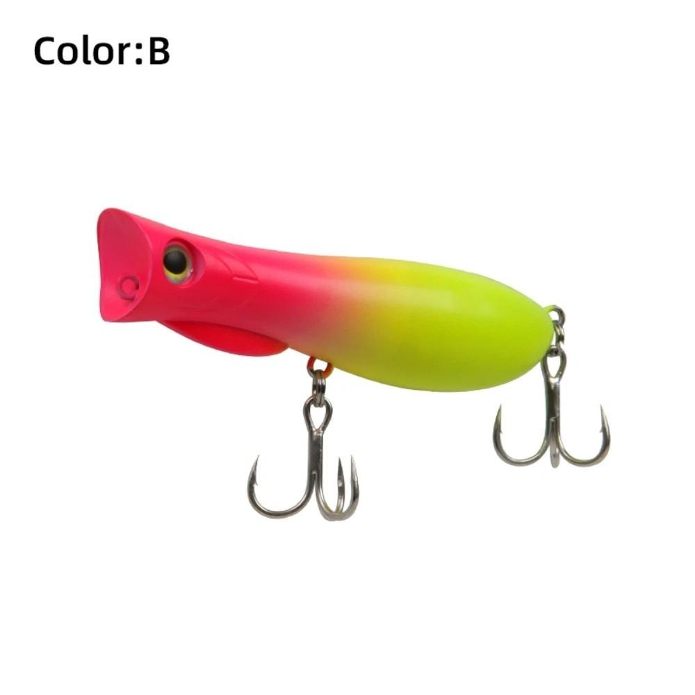 69mm 9.3g Topwater Popper Bait Hard Plastic Rattle Sound Hard Plastic Popper Floating Design Wobble Action