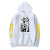 Chainsaw Man, Electric Black And White Print Autumn And Winter Men'S And Women'S Fleece Hoodie Loose Sweater Hoodie Top
