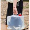 Contenedor de Agua Plegable con Grifo, Jarra de Agua Portátil de Gran Capacidad de Grado Alimenticio para Camping Coche Viajes