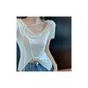 T Shirt Women Summer Oversize V Neck Casual Top With Embroidery For Daily Wear