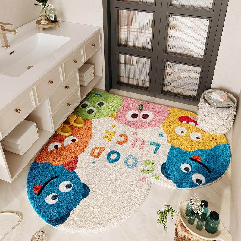 Cute Style Floor Mat Bathroom Floor Mat Bathroom Door Wear-resistant and Anti Slip Mat