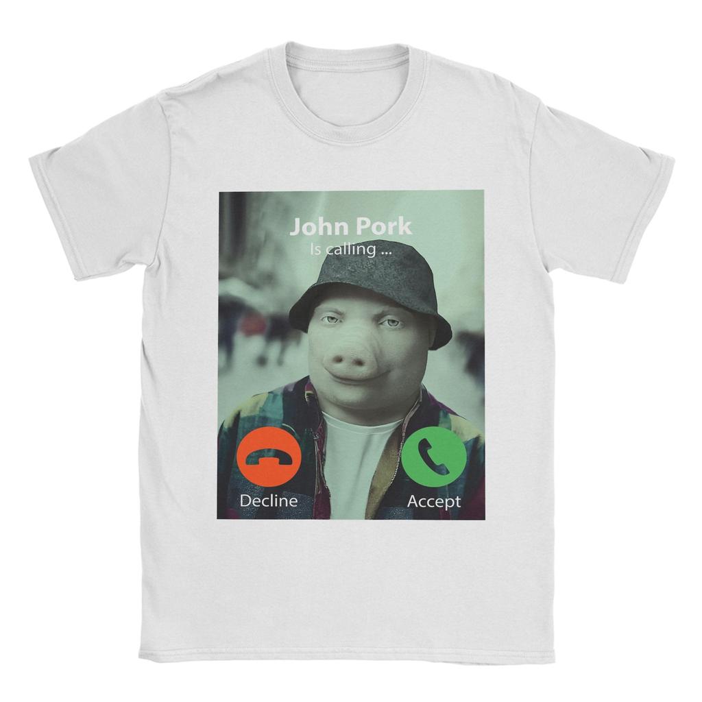 John Pork Is Calling Tshirt Unisex Unisex Amazing Pure Cotton Tees O Neck Short Sleeve T Shirt Summer Tops