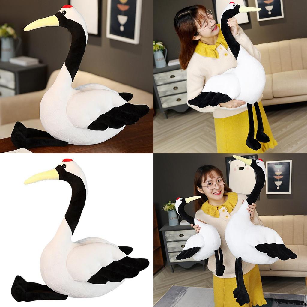 Lebensechter Plüsch Schwarzer Schwan Stofftier Spielzeug Dekorative Puppe 50cm 80cm Größe