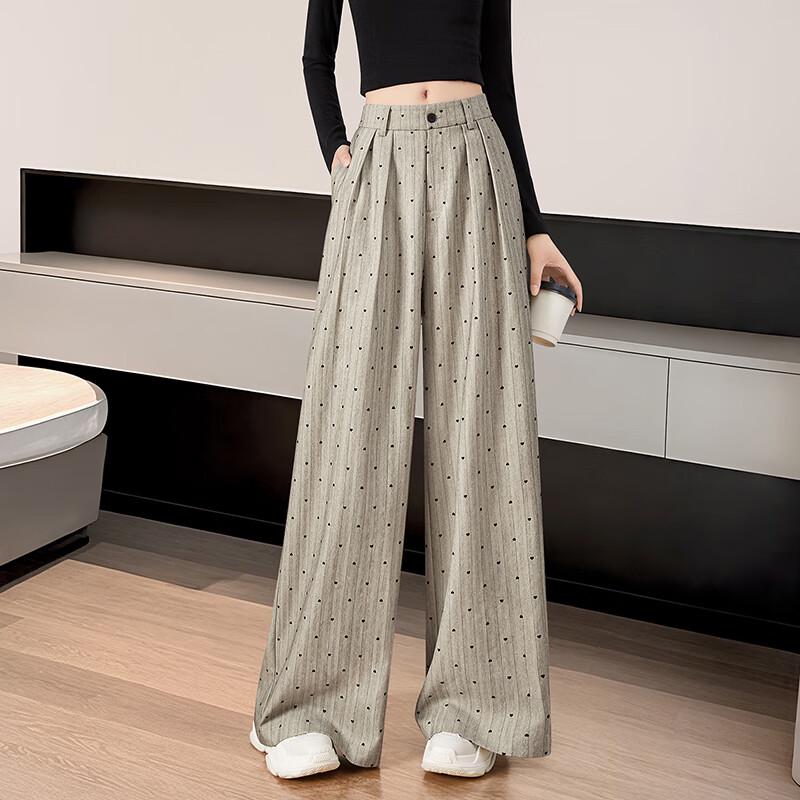 Dámské vysokopasé keprové široké kalhoty k obleku