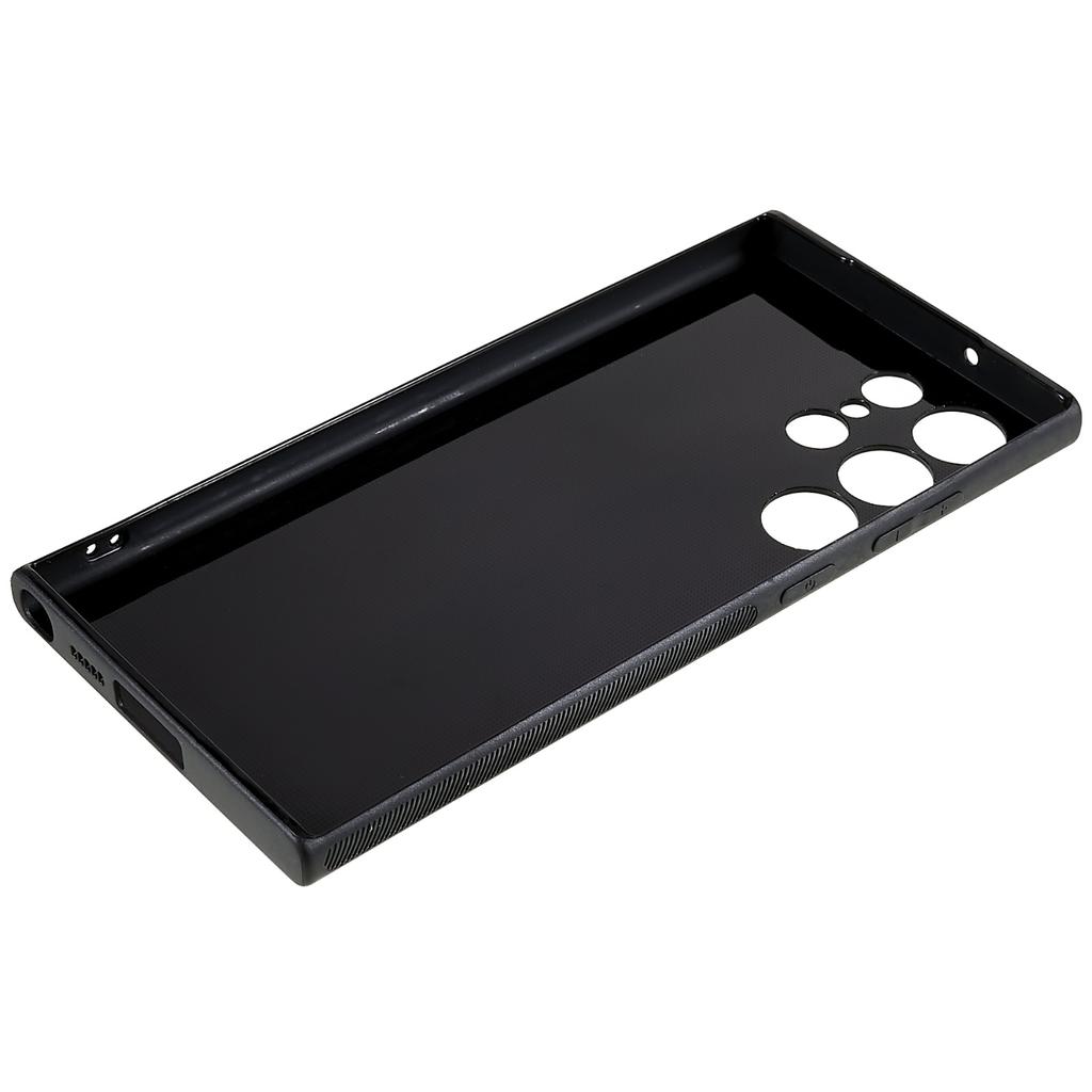 Carbon Fiber Case for Samsung Galaxy S23 Ultra,Anti-Fingerprint Soft TPU Protective Phone Cover
