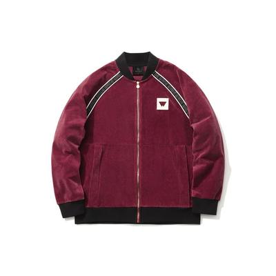 Li Ning Loose Fit Zip Up Baseball Jacket Men Jackets Red AWDR103-2