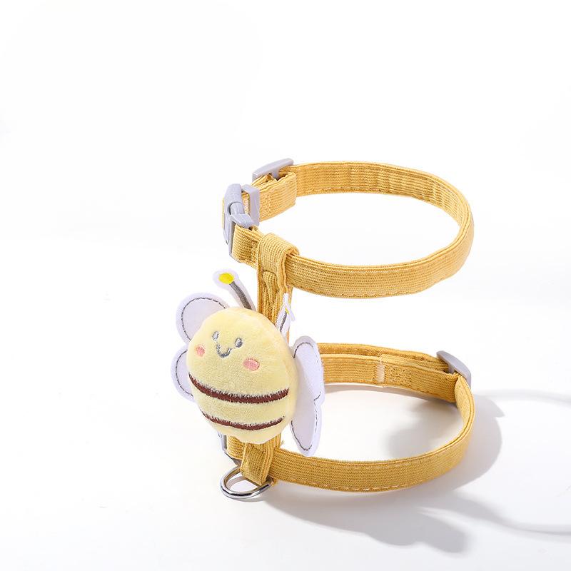 Cat Bee Leash, Anti-shedding I-shaped Adjustable Pet-specific Teddy Doll, Small Size