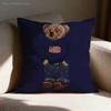 Federa Cuscino Decorativo a Forma di Orso alla Moda per Cuscini Quadrati da Ufficio 55x55cm 40x40cm 45x45cm 50x50cm 30x30cm