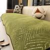 Summer Chenille Black White Sofa Cushion Covers Non-Slip All-Season Irregular Straight Fit Elegant Home Decor Slip-Resistant