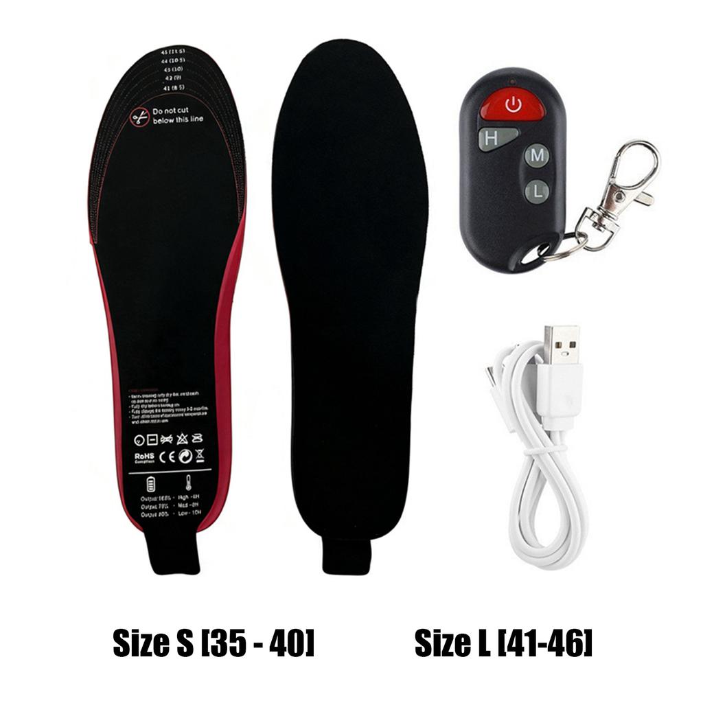 Winter Electric Heated Insoles USB Heating Insoles Foot Warmer Thermal Shoes Sock Pad Heated Insoles Full Foot Fever Unisex
