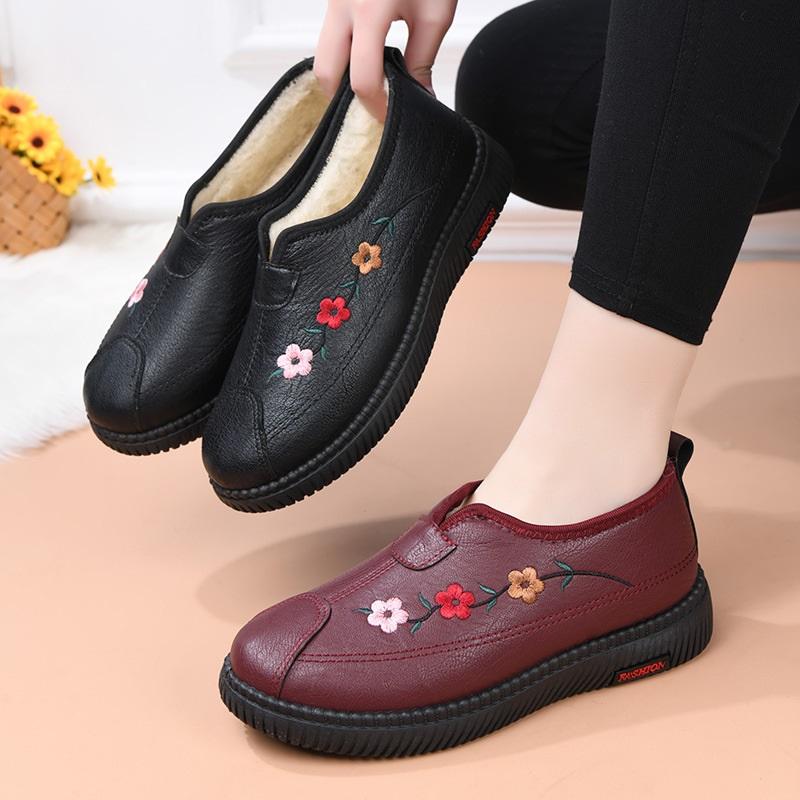 Women's Winter Cotton Shoes With Added Velvet Thickened Insulation Anti Slip And Cotton Boots