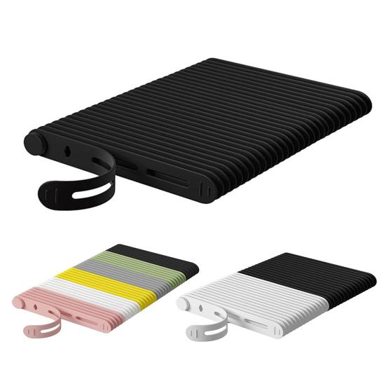 30Pcs Cable Processor Labeling Kit Waterproof Ties with Tag Stickers Lightweight Cord Organizers Travel Cable Tie Kit
