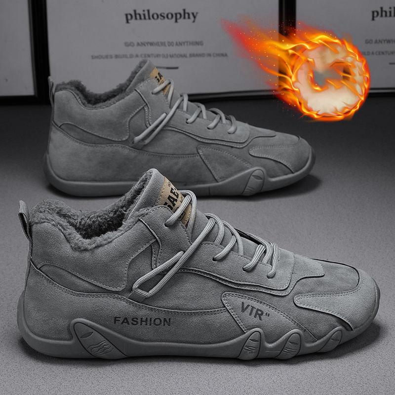 Winter Plus Samt Mode Freizeitschuhe Warm halten Slipper Rutschfeste Sneaker Winter Herrenschuhe