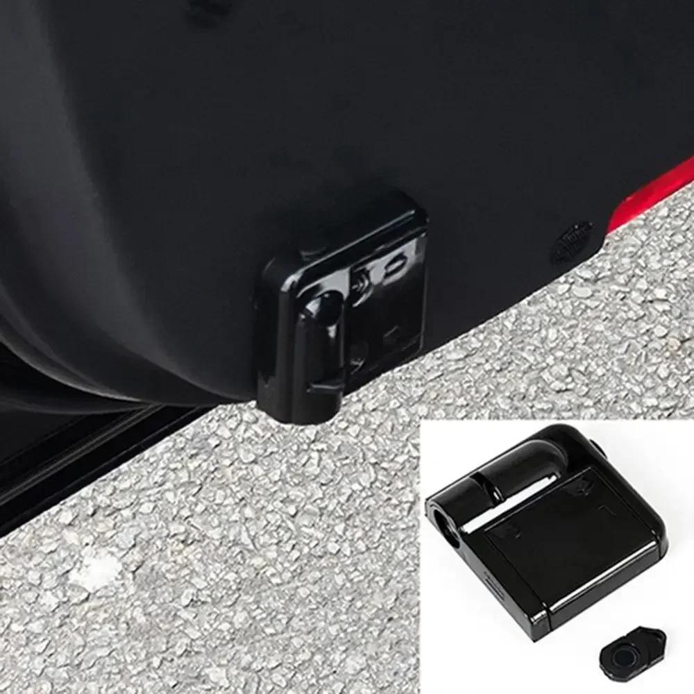 2 stk trådløse billykter flaggermuslogo dørdekor skygge LED velkomst laserprojektorlamper bilinteriørlys tilbehør pynt