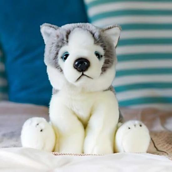 Siberian Husky Plush Dog Stuffed Tobar Animigos Toy, Animal,