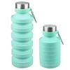 Nefeeko Collapsible Water Reusable Foldable Water Bottle for Portable Sports Water Bottle with Carabiner Bottle, BPA-Free Silicone, Travel, Gym,