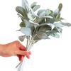 Artificial Plants Flocking Rabbit Ear Grass Wedding Christmas Decorations Vase for Home Scrapbooking DIY Gifts Box Autumn Garden