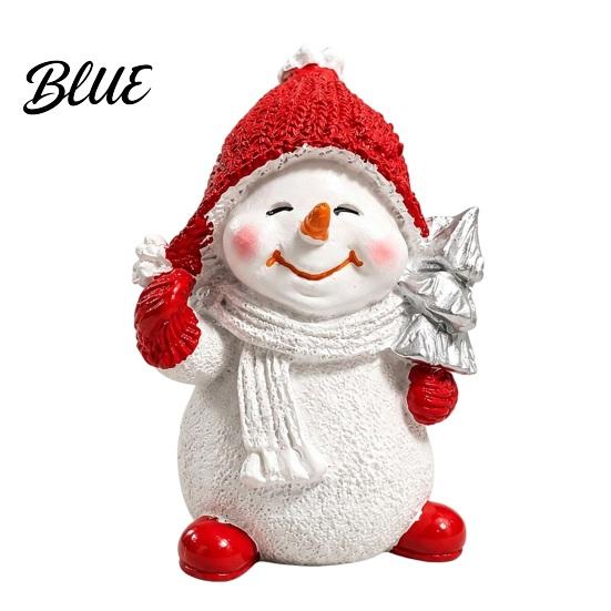 Tiered Tray Decor Christmas Snowman Resin Figurine Festive Tabletop Ornament for Home Living Room Winter Decorations Dining Table Decor Cute Holiday