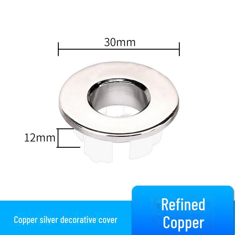 Dekorativer Überlaufstopfen für Waschbecken - Waschbeckenzubehör