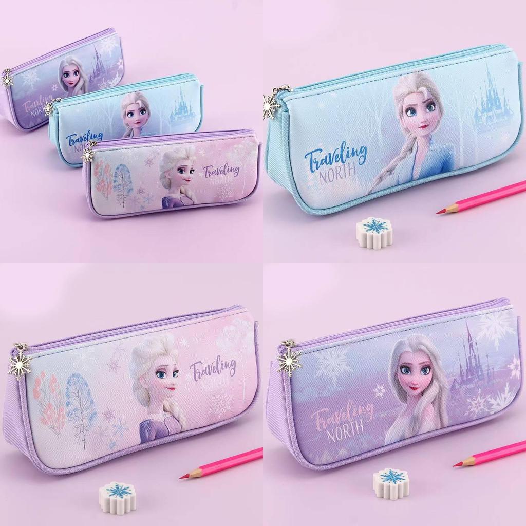 Frozen Princess Cartoon Pencil Case For Girls With Large Capacity And Backpack Storage