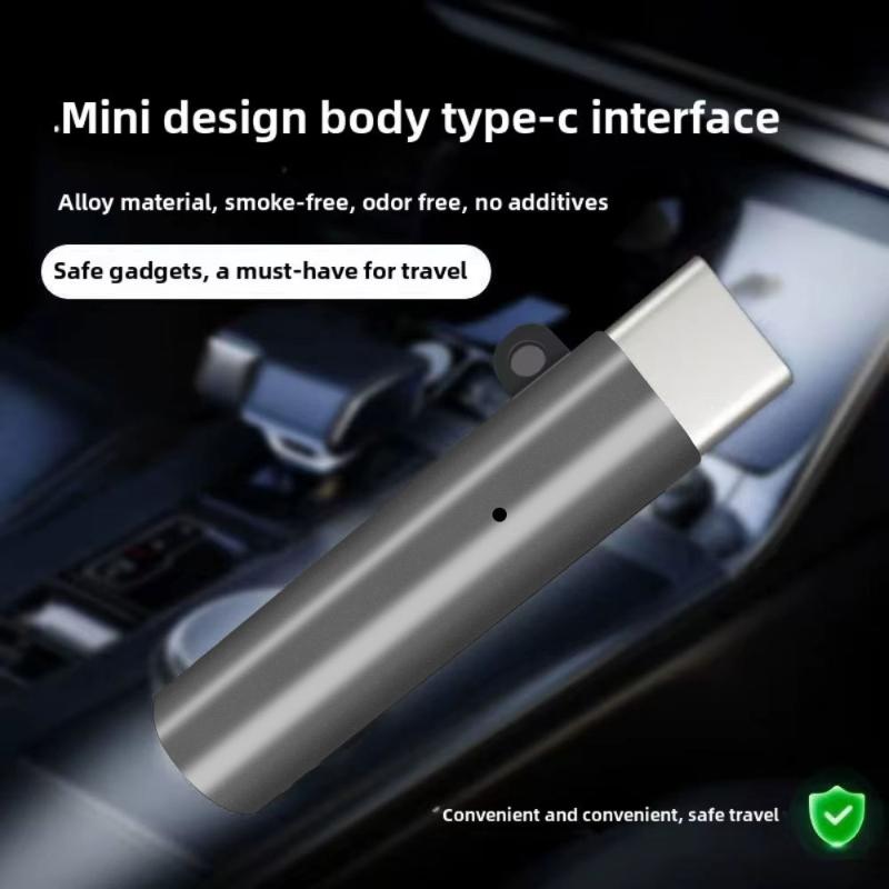 1Pcs Car Personalized Mini Igniter Type-C Portable Low Consumption Lighter Windproof And Energy Saving Outdoor Igniter