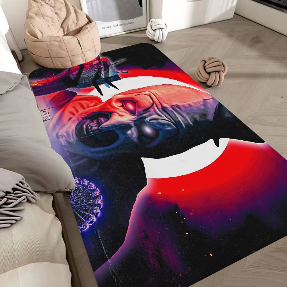 Horror Movie Terrifier Entrance Door Mat Washable Non-Slip Living Room Sofa Chairs Area Mat Kitchen Welcome Doormat