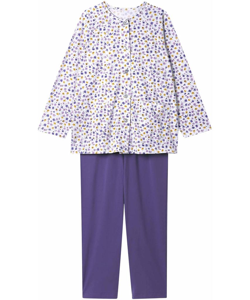 Wacoal Relax Sleep Long Sleeves and Cotton & Women's Pajamas, Pants, 100% (CDX522)
