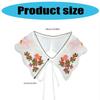 Embroidered Half Shirt Floral Collar Beads Spread Lapel Ancient Art Collar Sweet Shawl Floral Decorative Shawl