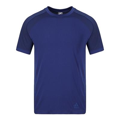 Ultraleichtes Crew-Neck-T-Shirt mit kurzen Ärmeln für Herren Oberteile Blau CY5496
