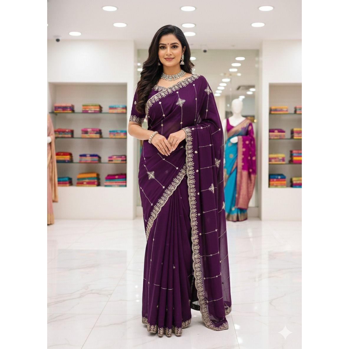 New Launch – Rich Rangoli Silk Embroidered Saree Collection