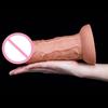 Demon Head Double Layered Liquid Silicone Fake Penis Female Masturbator Adult Sexual Products Simulation Male