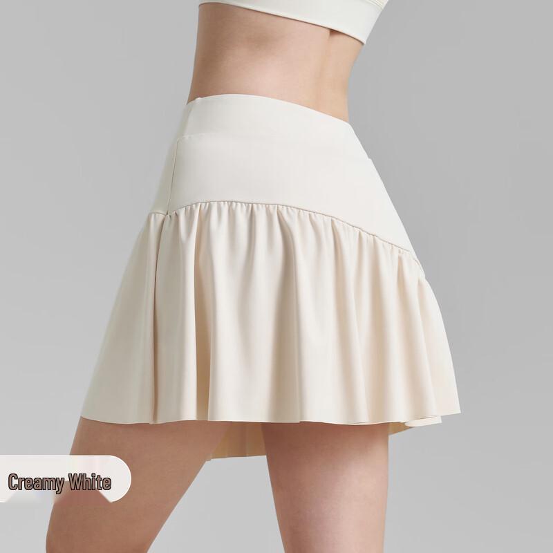 WEZHO Women s High-Waisted Ruffled Athletic Skirt Shorts