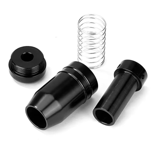 Bestmaple Black Universal Aluminum AT Shift Knob Push-Type (Silver)