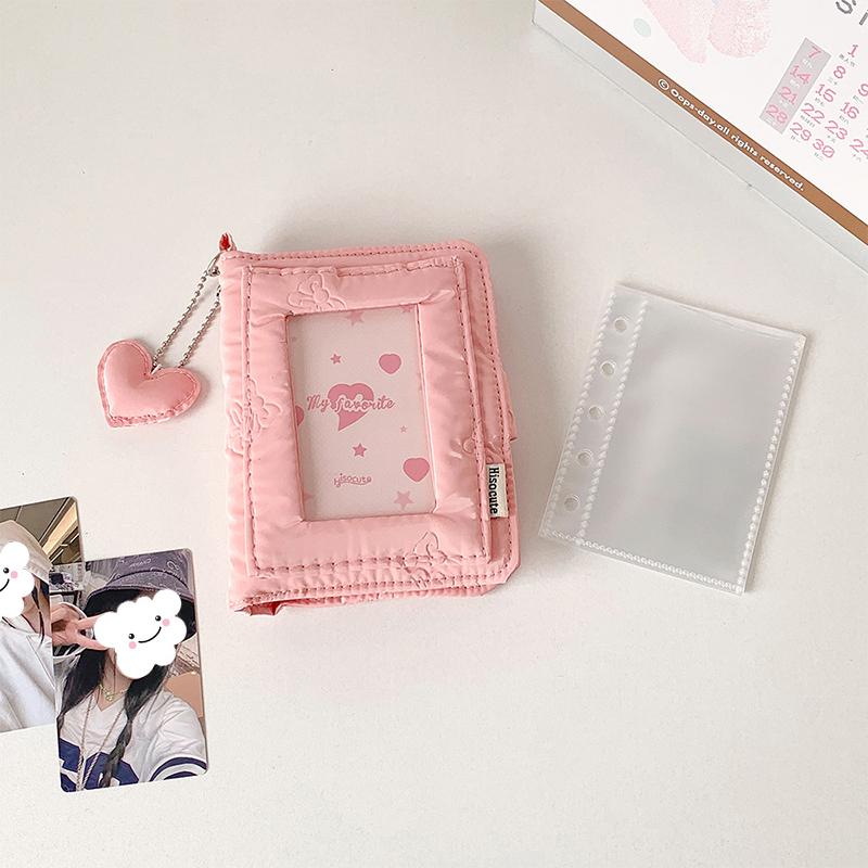 Ins Style Simple Loose-Leaf Photo Album M5 Portable Mini Three-Inch Polaroid Storage Book Detachable Card Binder Storage Bag