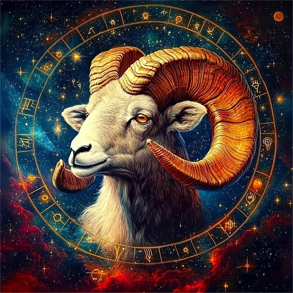 DIY Diamond Embroidery Constellation 5D Diamond Painting Leo Aries Full Round Drill Mosaic Set Decor For Home