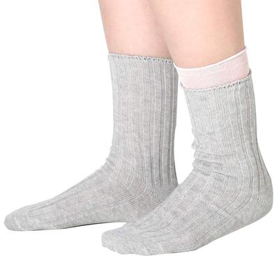 Conjunto de meias 2 meias frias cor prata [Kinuya] [pares frios] 22,5-24,5cm