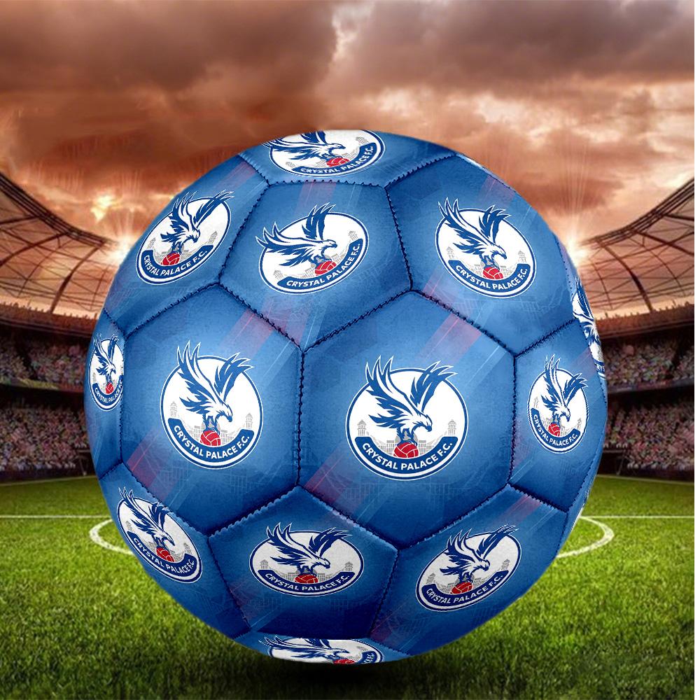 Crystal Palace Misura 5 Pallone da Calcio Alta Elasticità Pallone da Calcio Per Competizione All'aperto Allenamento Quotidiano Gioco