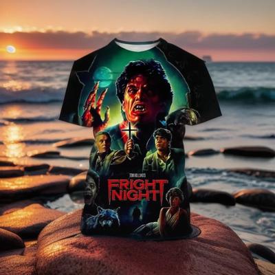 3D-bedruckte T-Shirts für Männer und Frauen, Neue Horrorfilme, Vampire, Zombies, Geister, Halloween-Mode
