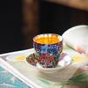 Chaxun Gilded Silver Enamel Teacup Set