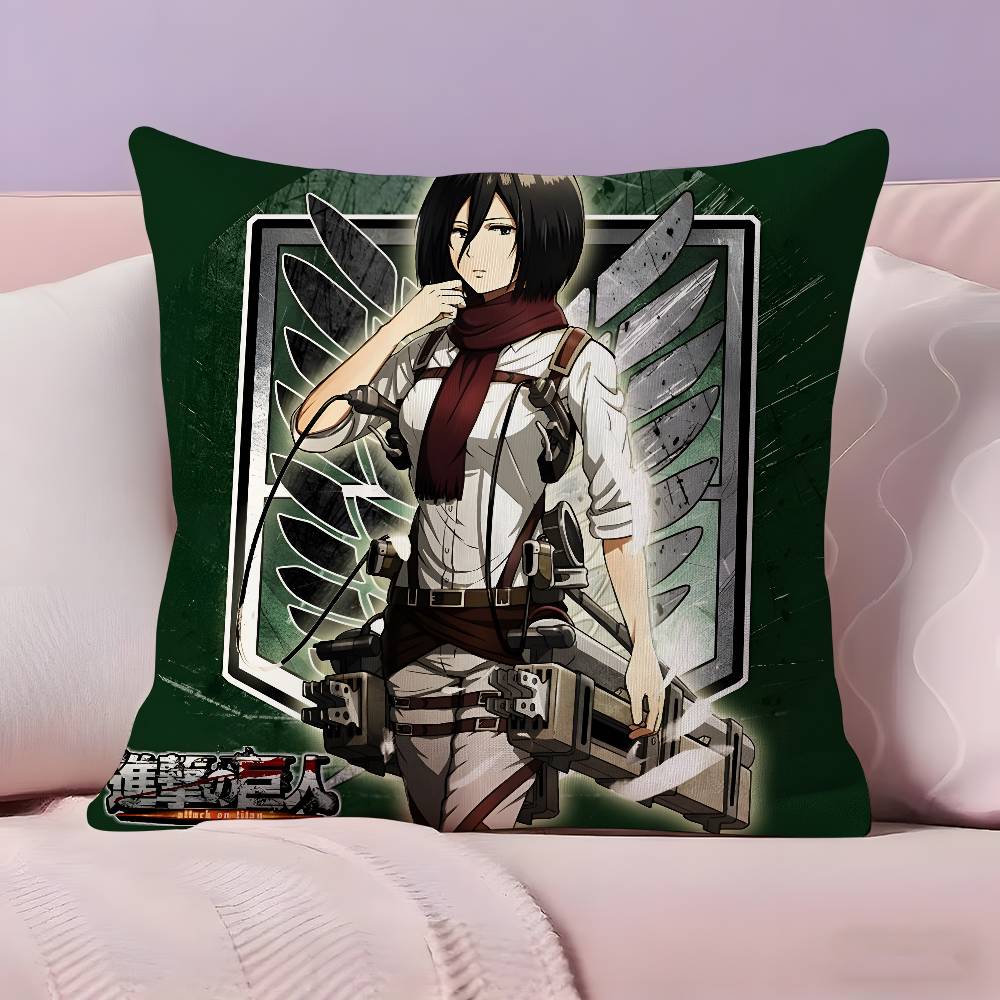 Anime A-Attack On T-Titan Pillow Case Pillowcase Ultra Soft Skin Friendly Fabric Cloud Like Comfort & Concealed Zipper