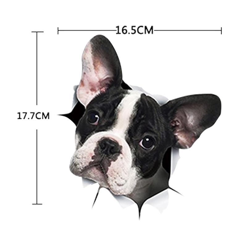 Autocolant auto 1 buc Autocolant auto 3D stereo animal Autocolant creativ pisică câine pentru geamurile mașinii Decaluri auto drăguțe Ornament auto de uz casnic