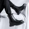 Britische Herren-Lederstiefel 2026, Vintage-Stil, bequeme Plateau-Freizeitschuhe, rutschfeste Stiefeletten zum Hineinschlüpfen, für alle Jahreszeiten.