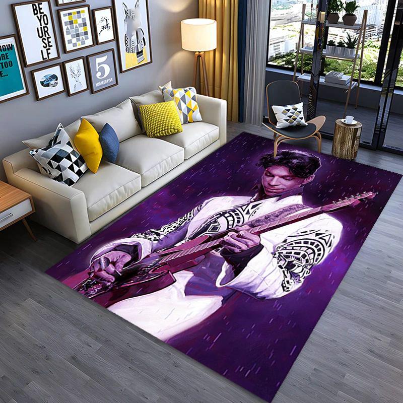 Prince's Iconic Guitar Artistry carpet Living room and bedroom mats floor mats Art Bathroom mat Room