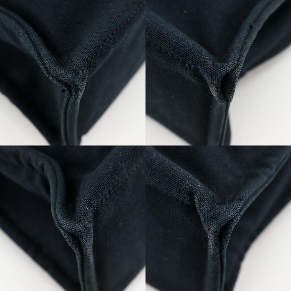 Hermes Fourre ToutMM Handbag Tote Bag Black Cotton Unisex Used