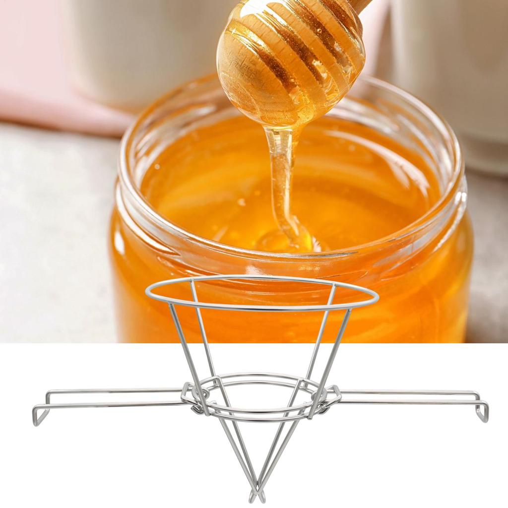 Supporto per Filtro Olio Friggitrice Supporto Filtro Cono Sciroppo d'Acero Staffa Colino Acciaio Inossidabile con Bracci Pieghevoli per Cucina Casa Hotel