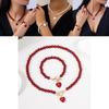 Heart Shaped Pearl Necklace And Bracelet Set For Women With Handcrafted Design For Fashionable Office Wear