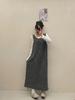 Plus Size Korean Casual Sleeveless Knitted Dress