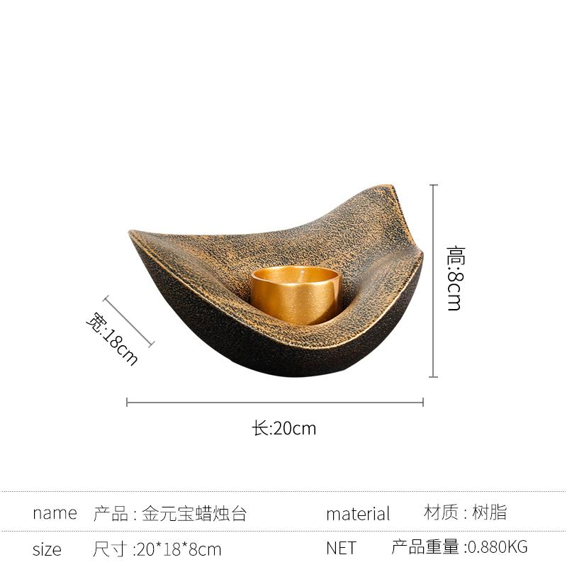 Resin Handicrafts Geometric Candlestick Bowl Candle Holder Tables Centerpieces Gold Candle Holders Home Decoration