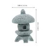 4 Pcs Simulation Landscape Pavilion Home+decor Miniature Scene Ornament Ornaments outside Garden Statue Sandstone Model Yard